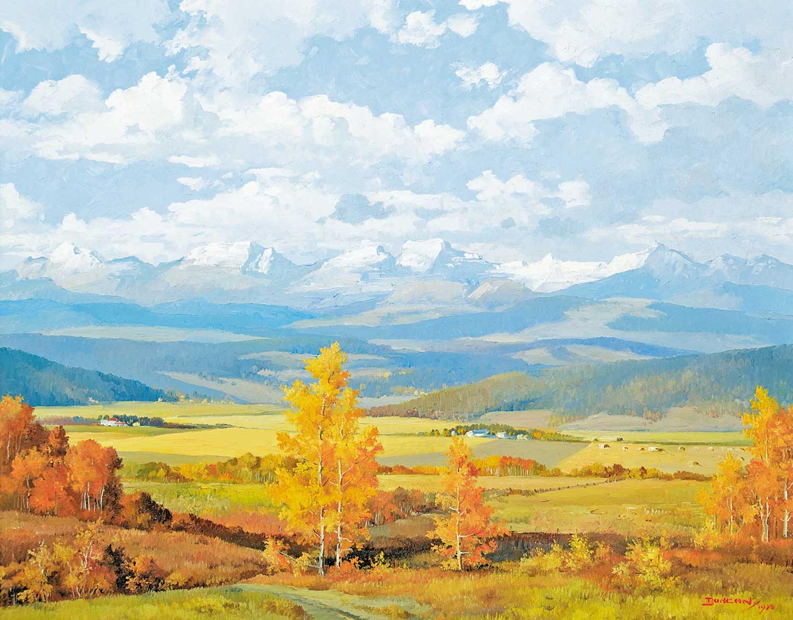 Duncan Mackinnon Crockford (1922-1991) - View from Hilltop House, De Winton, Alta.