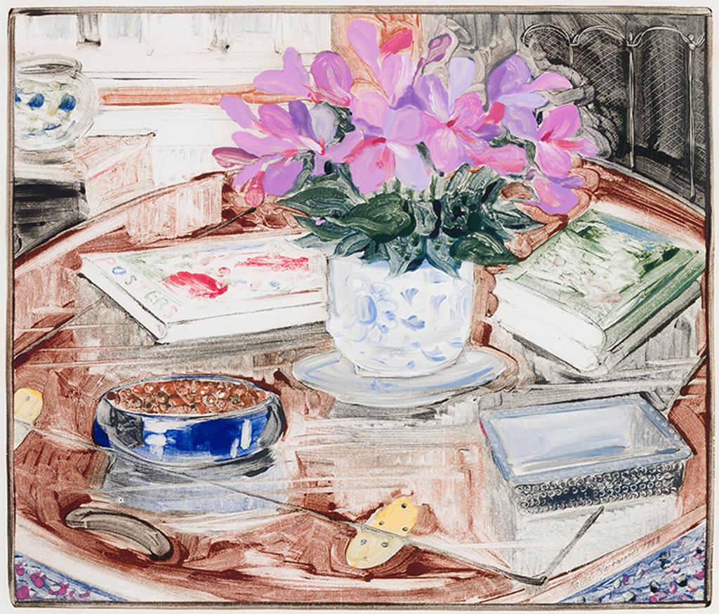 David Lloyd Blackwood (1941-2022) - Cyclamen in the Sitting Room