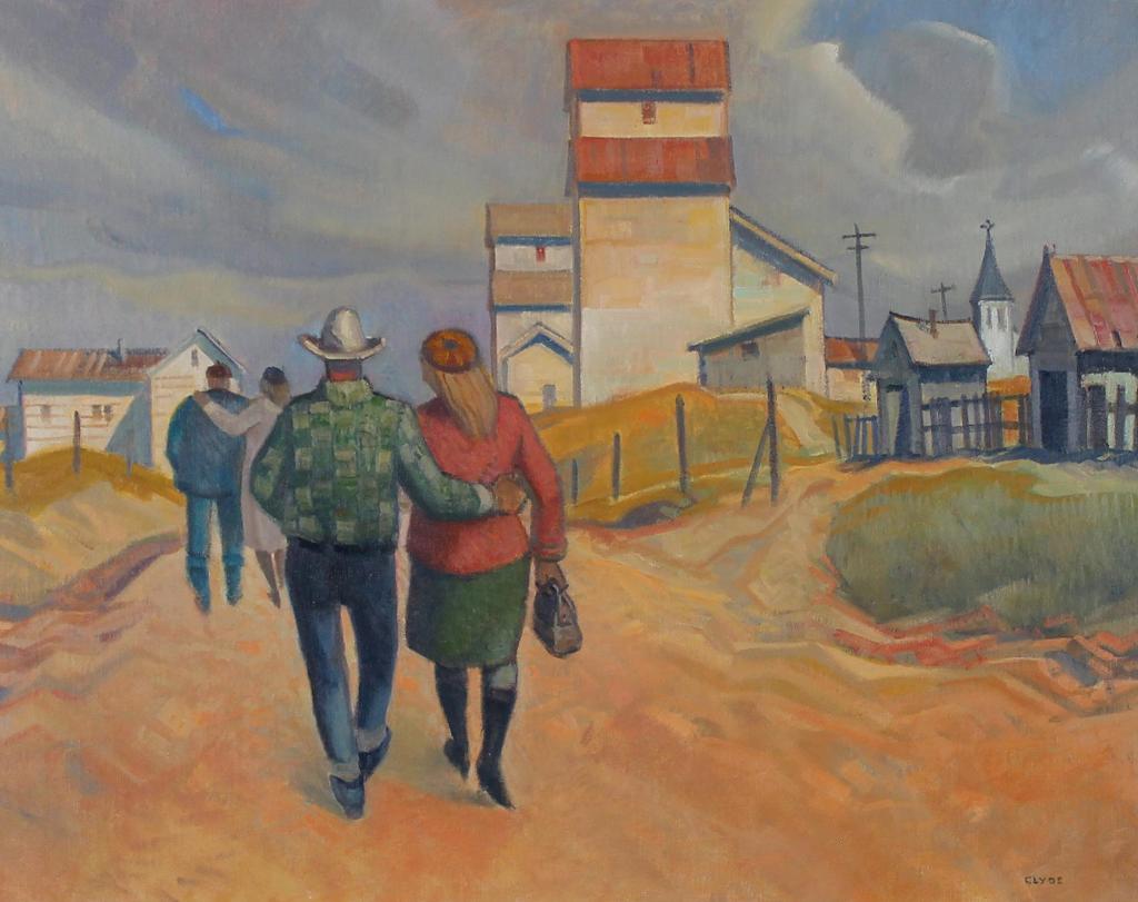 Henry George Glyde (1906-1998) - Back Lane, Alberta