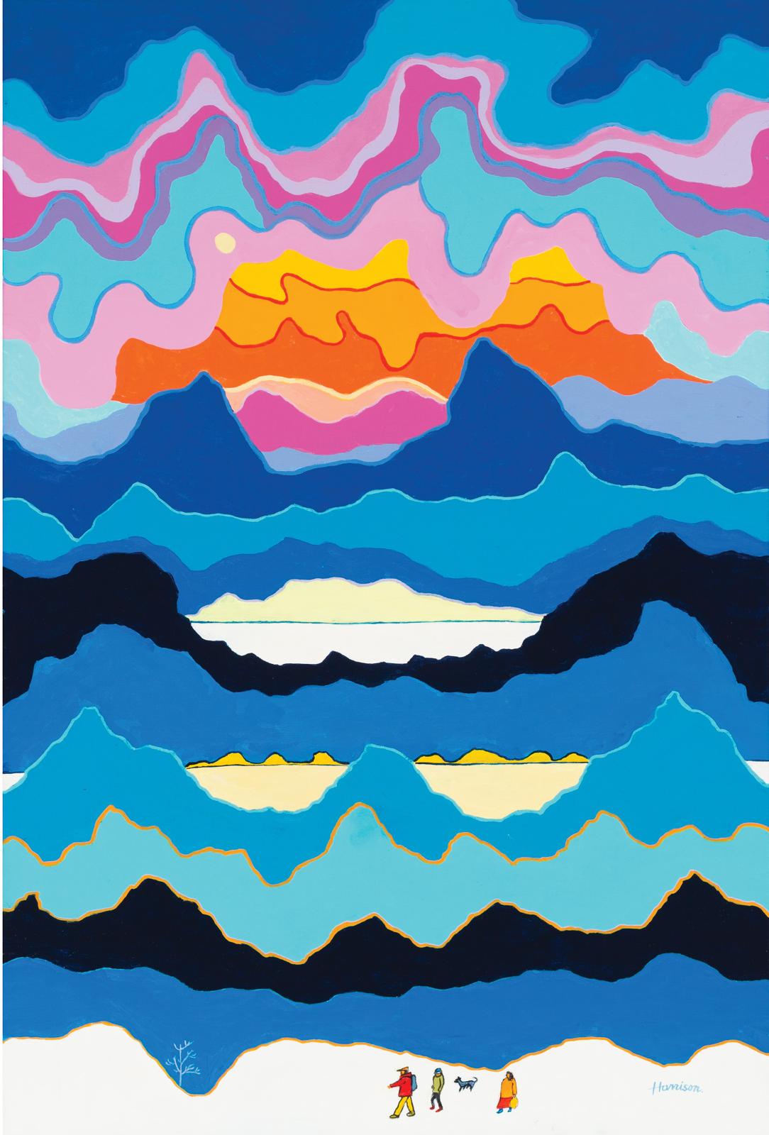 Ted Harrison (1926-2015) - Peaceful Yukon