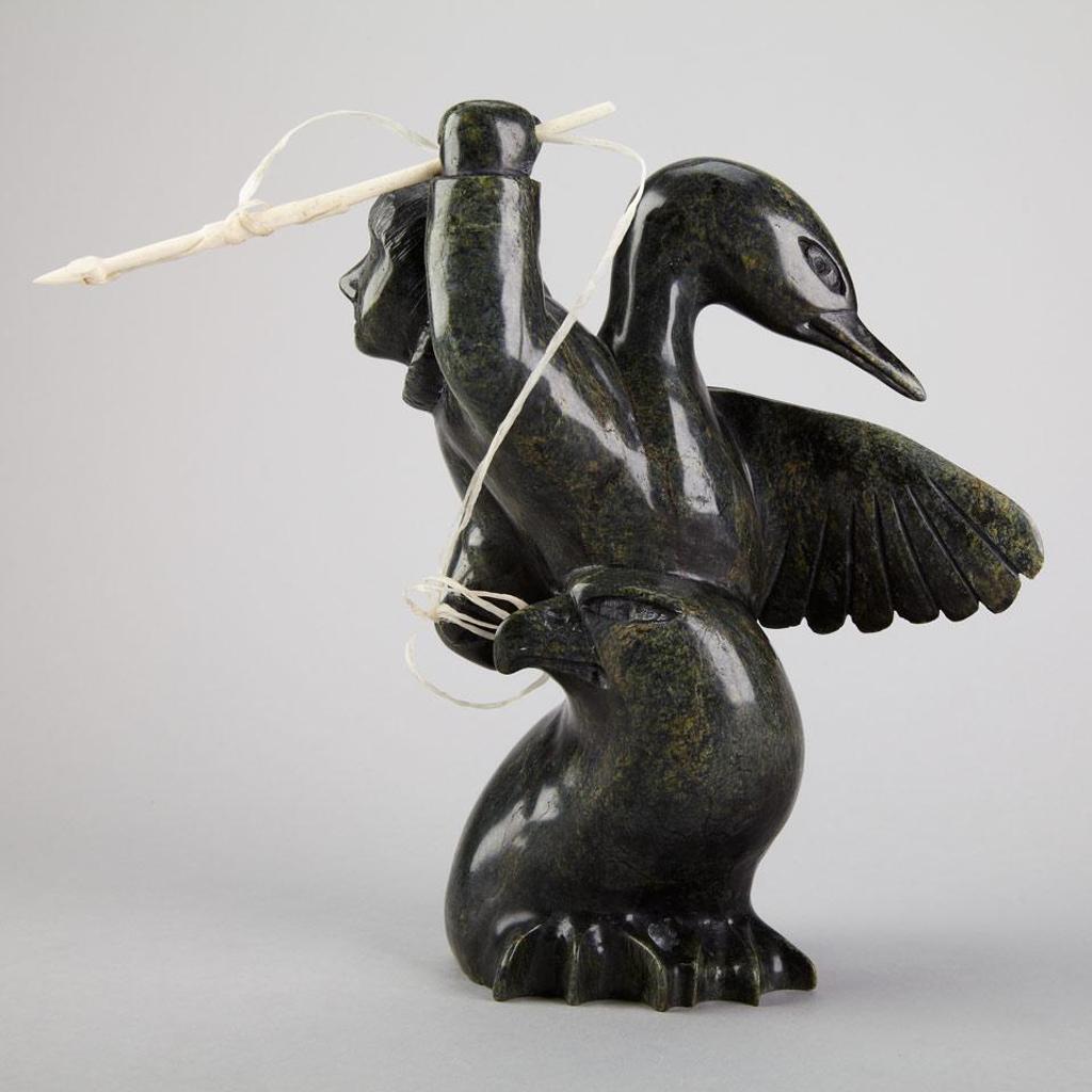 Pudlalik Shaa (1965) - Hunter With Harpoon And Bird Transformation