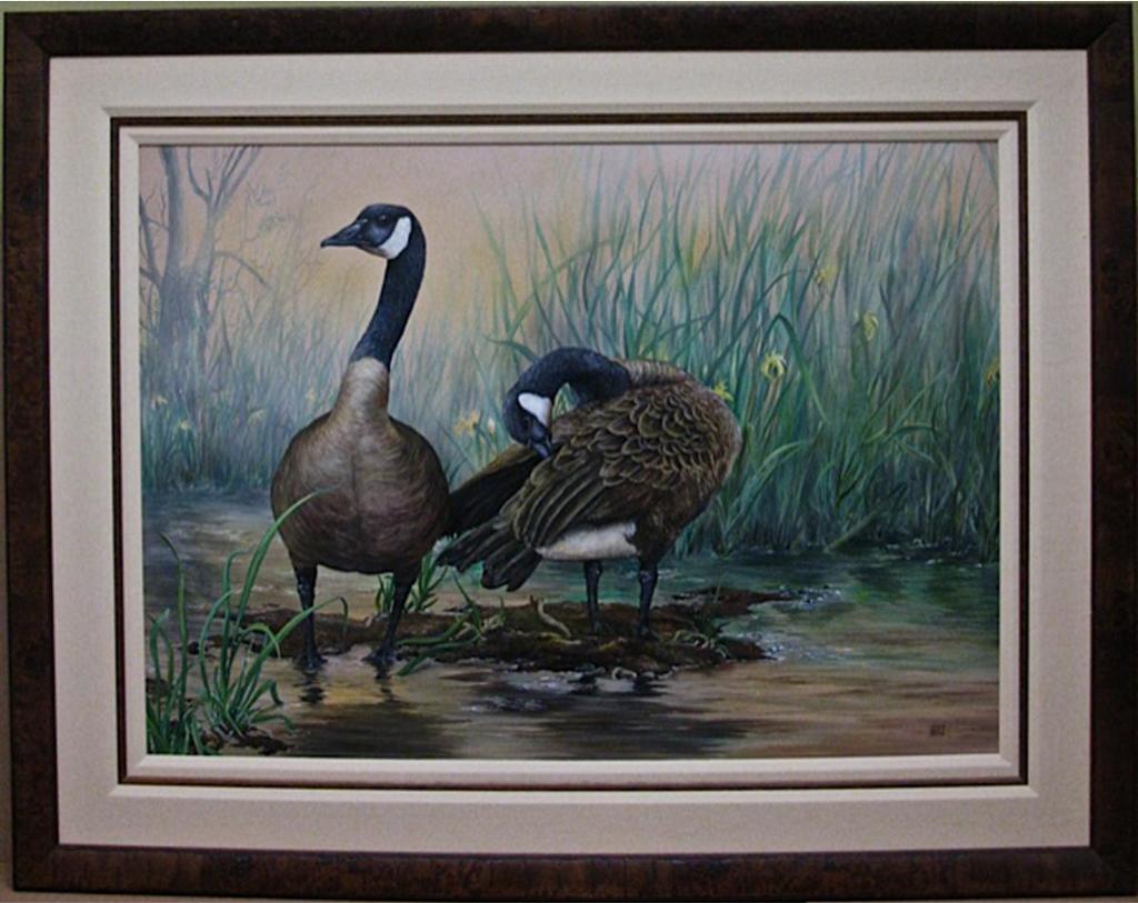 Herbert Pikl (1942) - Dawn In The Reeds & Canada Geese