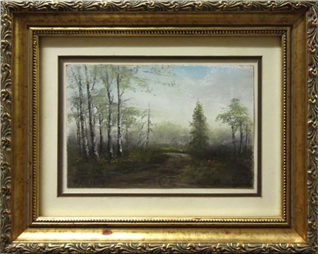 Roland Gissing (1895-1967) - Evening Landscape With Birches