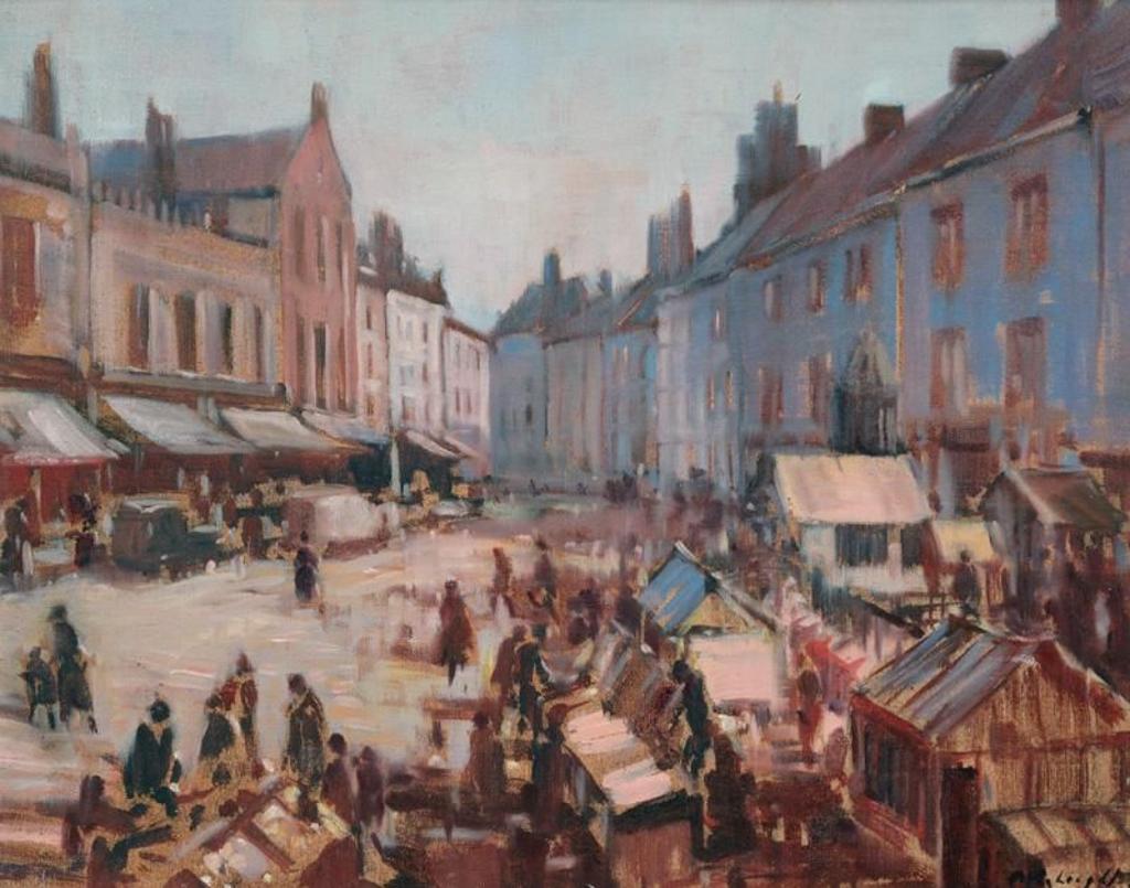 Alfred Crocker Leighton (1901-1965) - Market Day, Crewkerne, Somerset