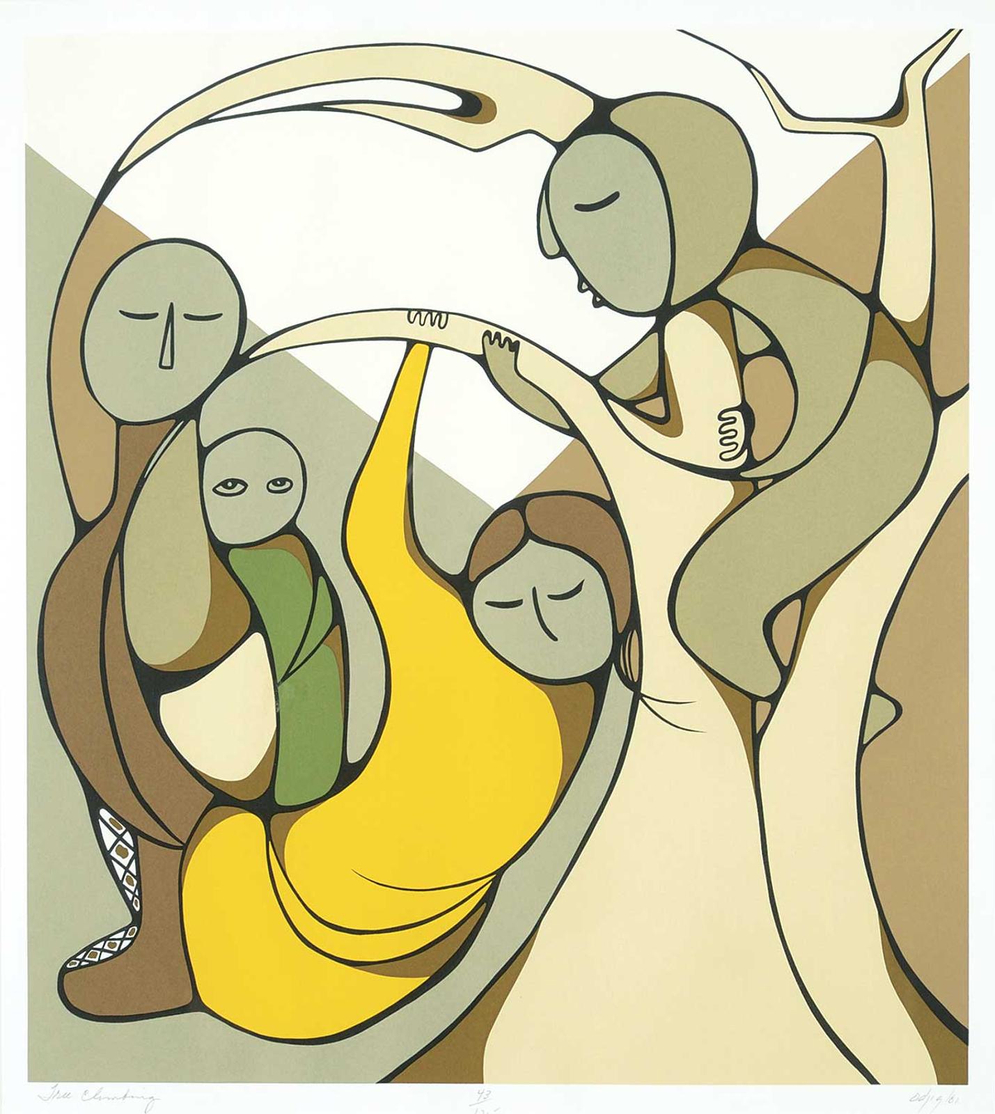 Daphne Odjig (1919-2016) - Tree Climbing #43/125