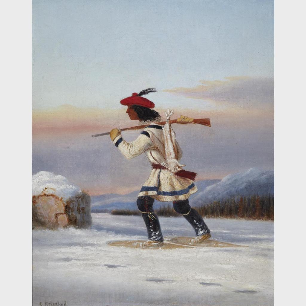 Cornelius David Krieghoff (1815-1872) - Indian Trapper