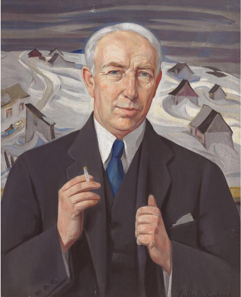 Yulia Biriukova (1897-1972) - Portrait Of A.Y. Jackson