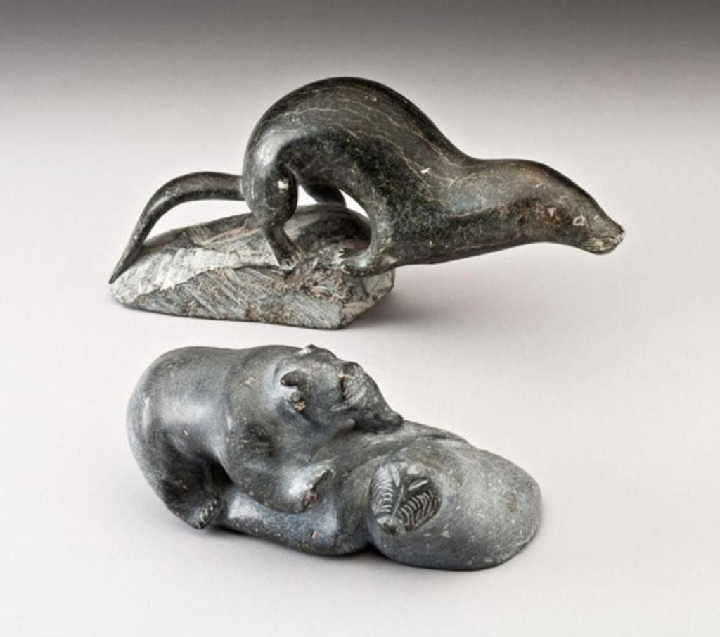 Aibilie Echalook (1940) - Bear attacking a walrus, ca. 1960s