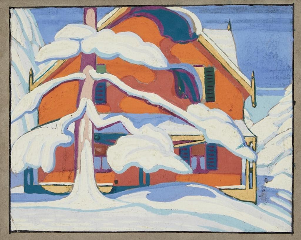 Lawren Stewart Harris (1885-1970) - Red House, Barrie, 1924
