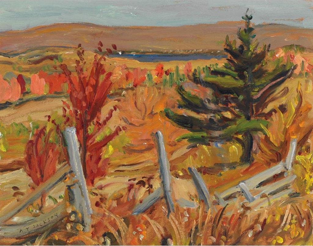 Alexander Young (A. Y.) Jackson (1882-1974) - Fields, Water And Hills
