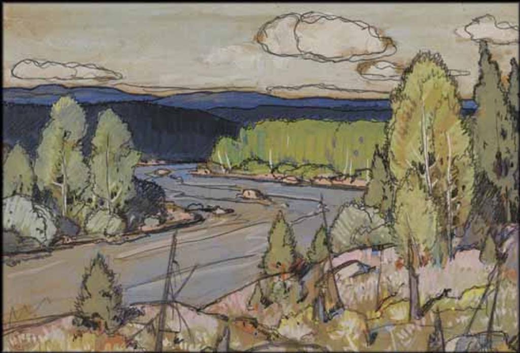 Clarence Alphonse Gagnon (1881-1942) - Bend on the River