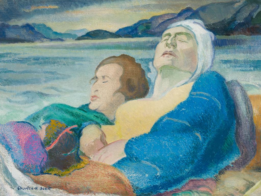 Charles Hepburn Scott (1886-1964) - Sunbathers, Spanish Banks