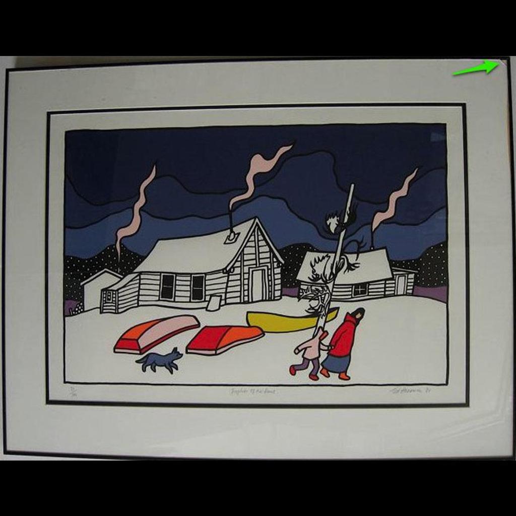 Ted Harrison (1926-2015) - Trophies Of The Hunt; Ice On The Porcupine