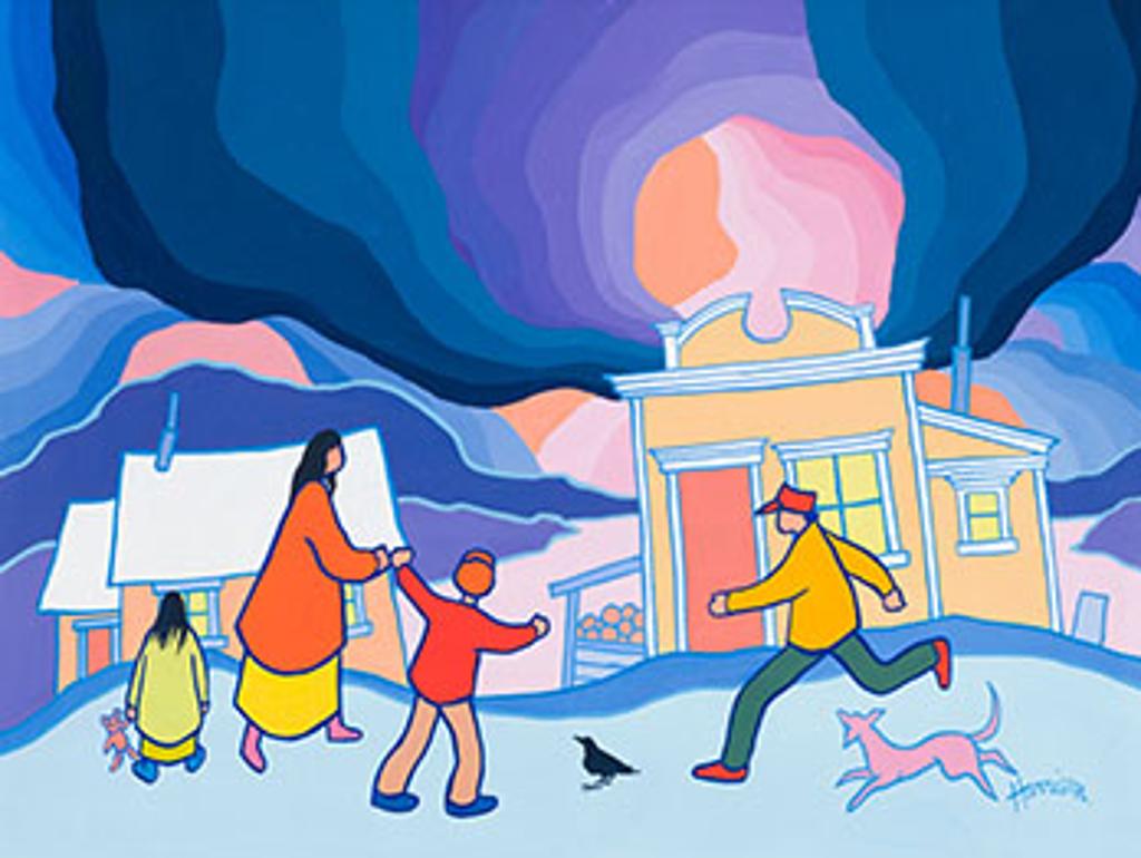 Ted Harrison (1926-2015) - Storm Sky