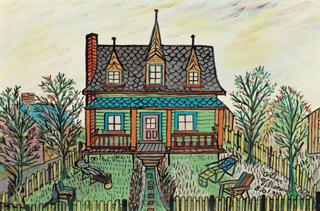 Arthur Villeneuve (1910-1990) - La maison chambre du peintre à la Malbaie