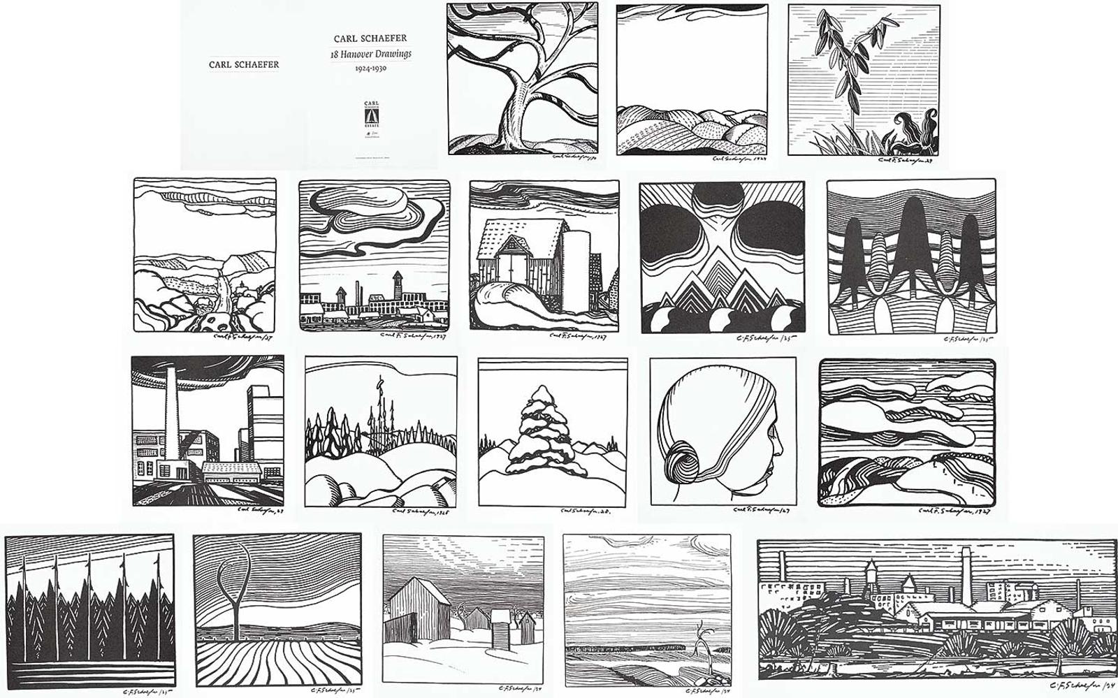 Carl Fellman Schaefer (1903-1995) - 18 Hanover Drawings 1924-1930 #14/300