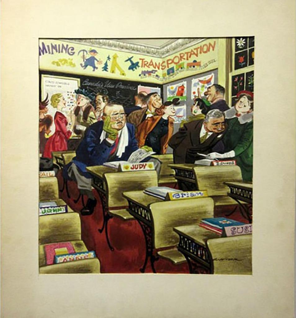 William Arthur Winter (1909-1996) - Home And School Night 1952