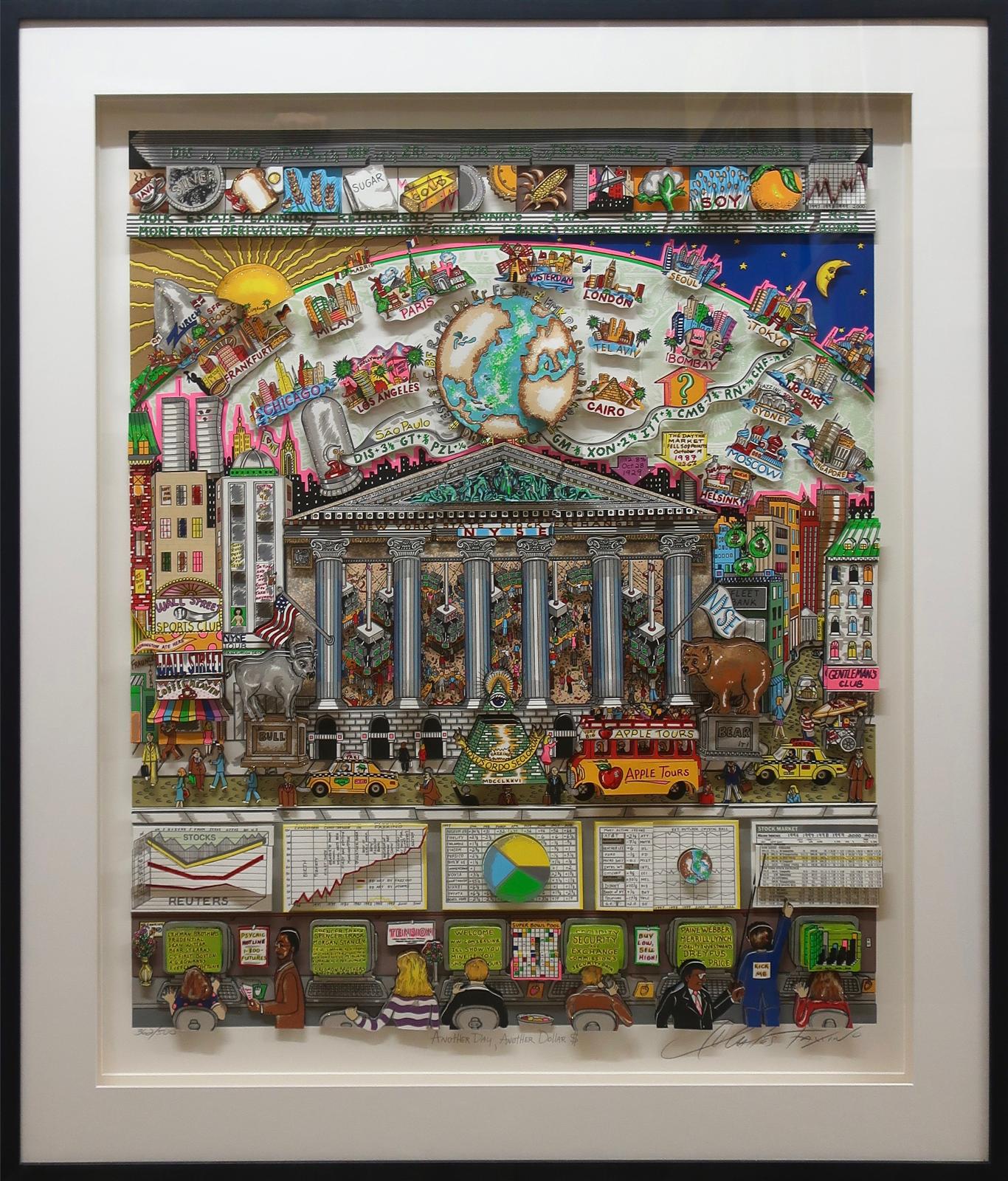 Charles Fazzino (1955) - Another Day, Another Dollar $