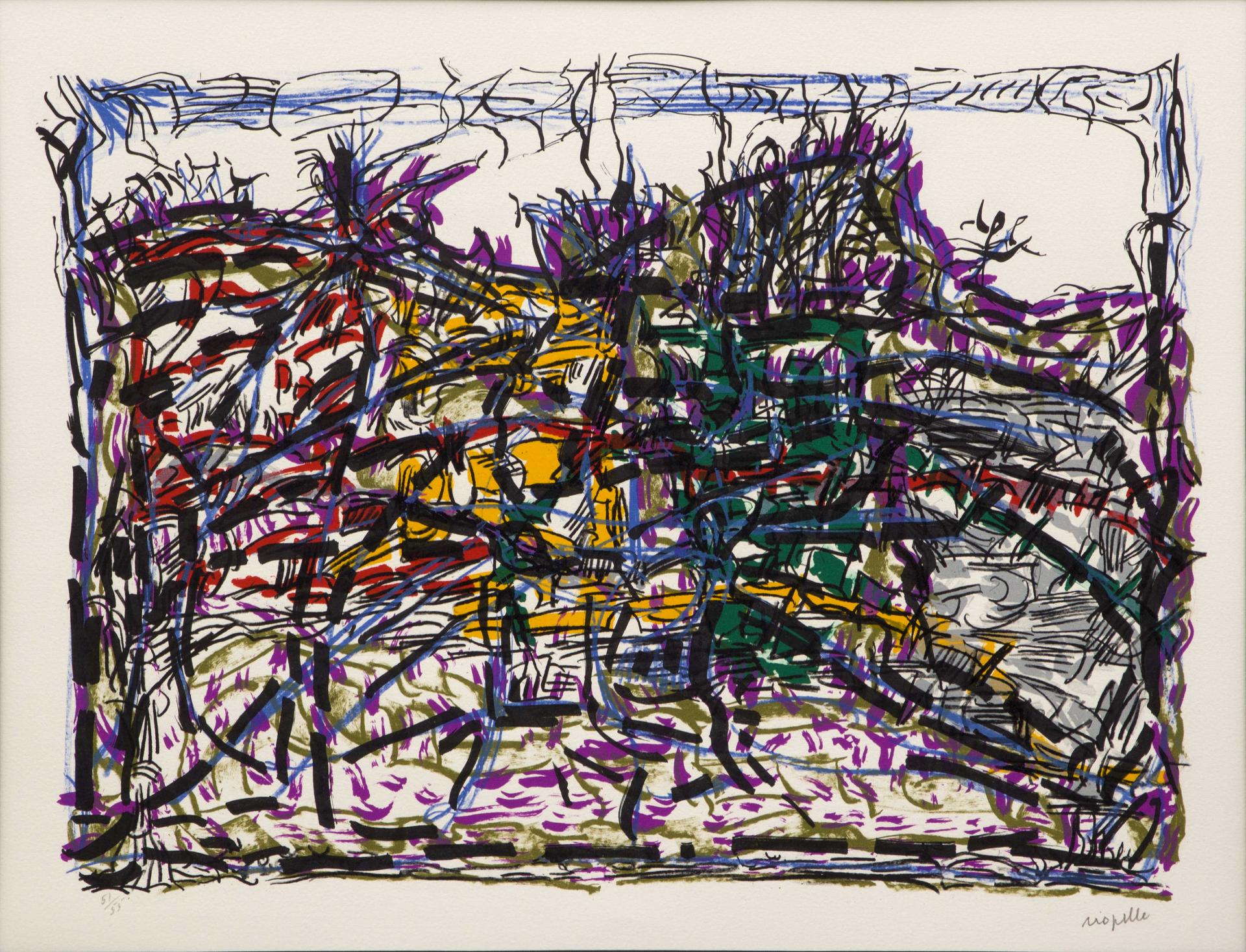 Jean-Paul Riopelle (1923-2002) - Force des forêts, 1976