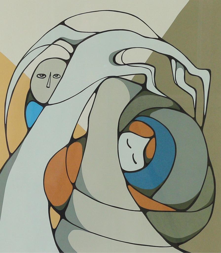 Daphne Odjig (1919-2016) - Hide N Seek; 1981