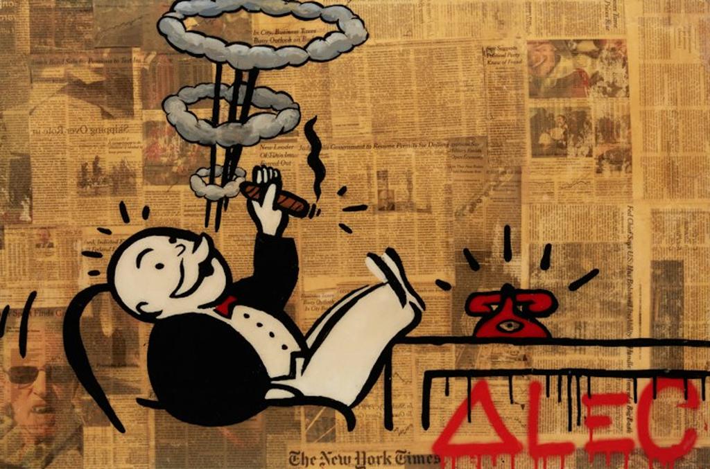 Alec Monopoly (1986) - Smoking Monopoly Man