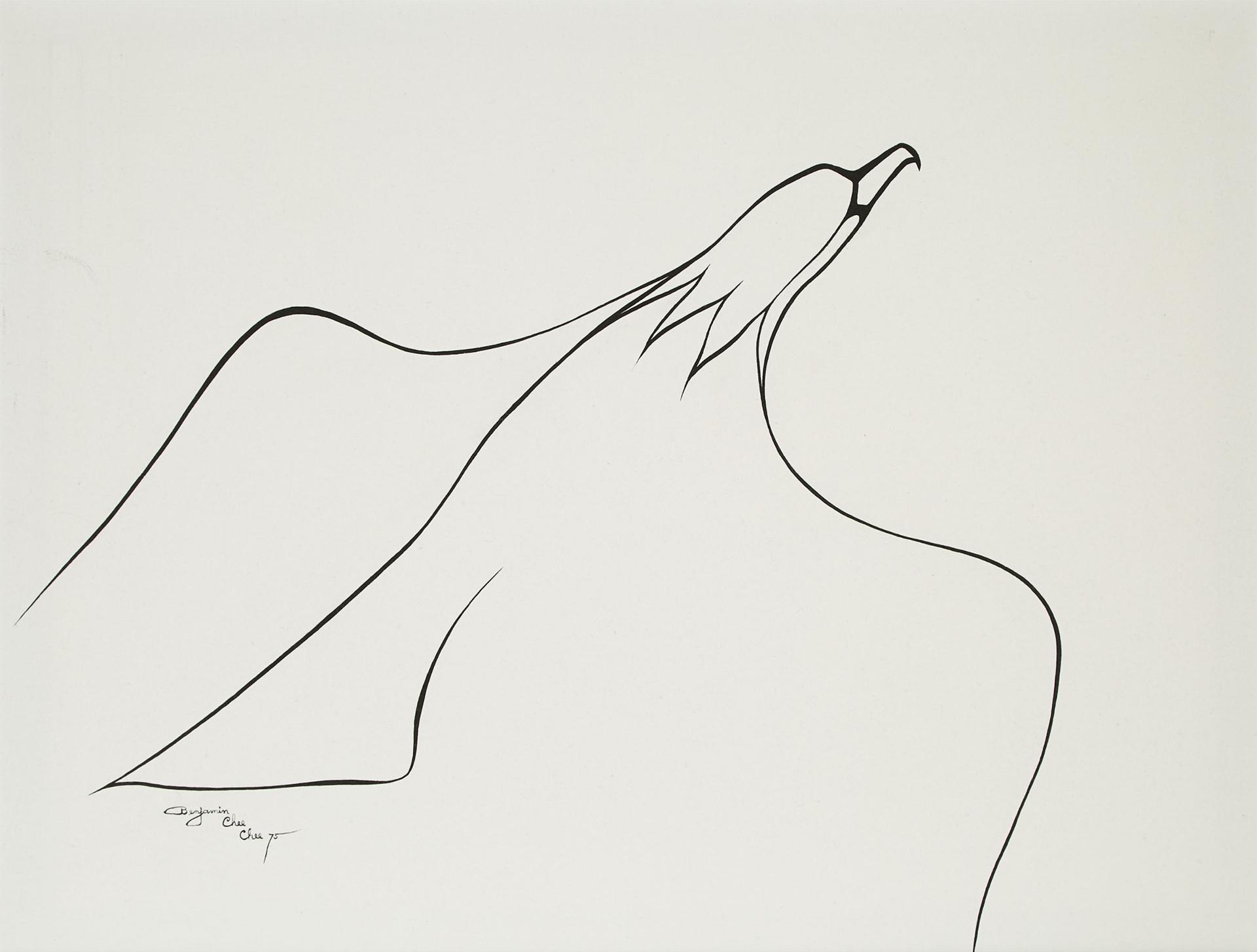Benjamin Chee Chee (1944-1977) - EAGLE, 1975