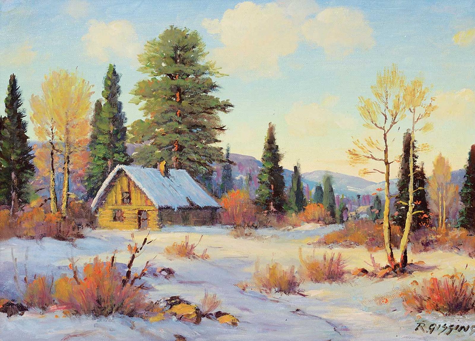 Roland Gissing (1895-1967) - Log Cabin