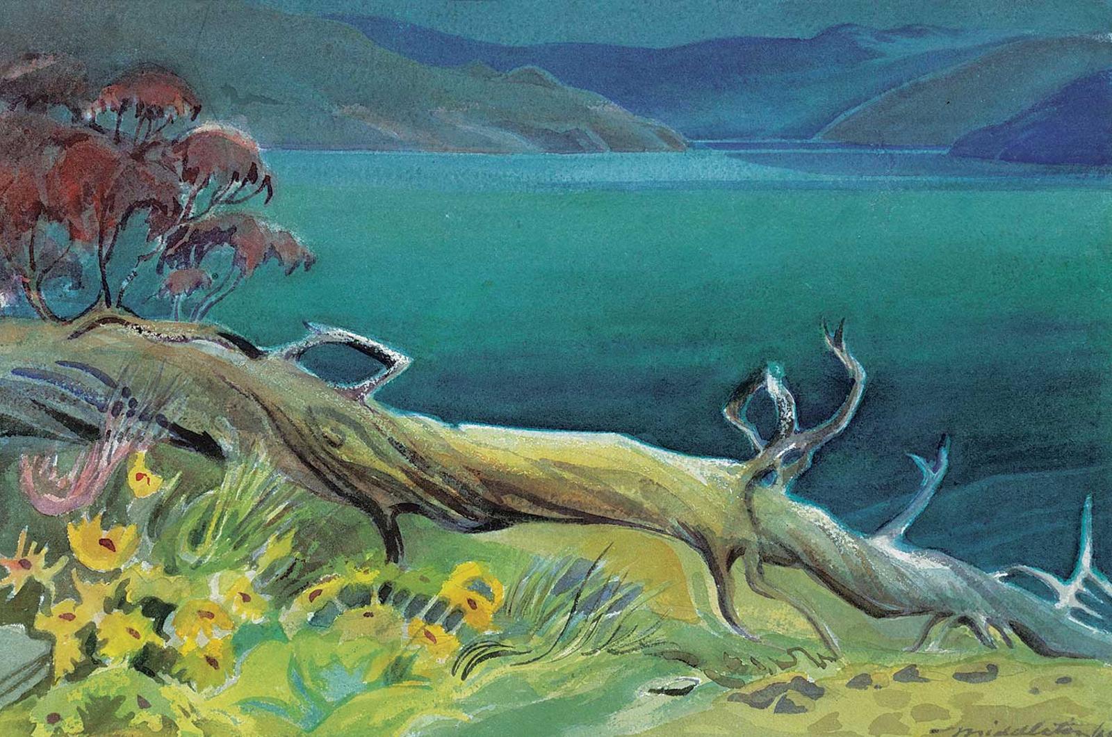 Janet (Holly) B. Middleton (1922-1989) - Untitled - View of the Lake