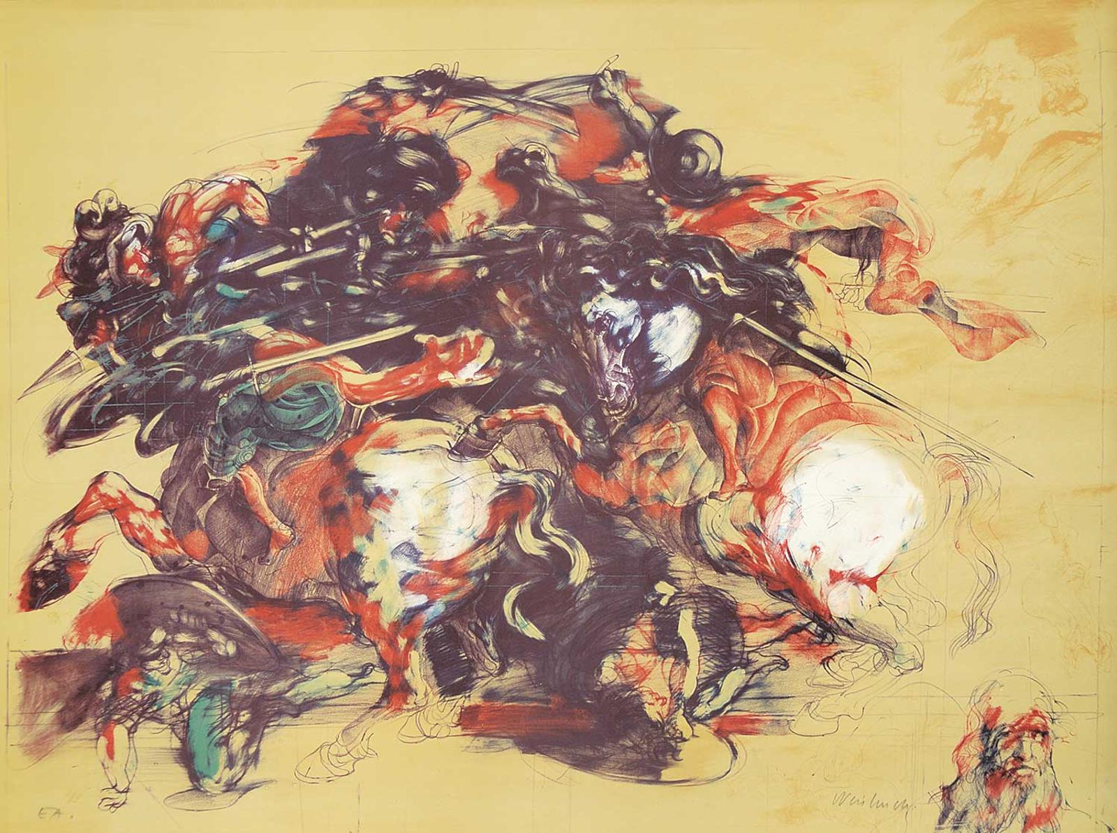 Claude Weisbuch (1927-2014) - La Bataille D'Anghiara  #EA