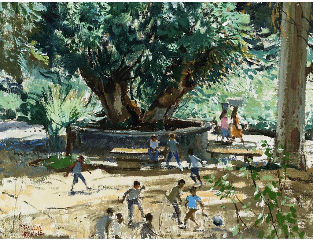 George Franklin Arbuckle (1909-2001) - Football In The Park, Cuernavaca, Mexico