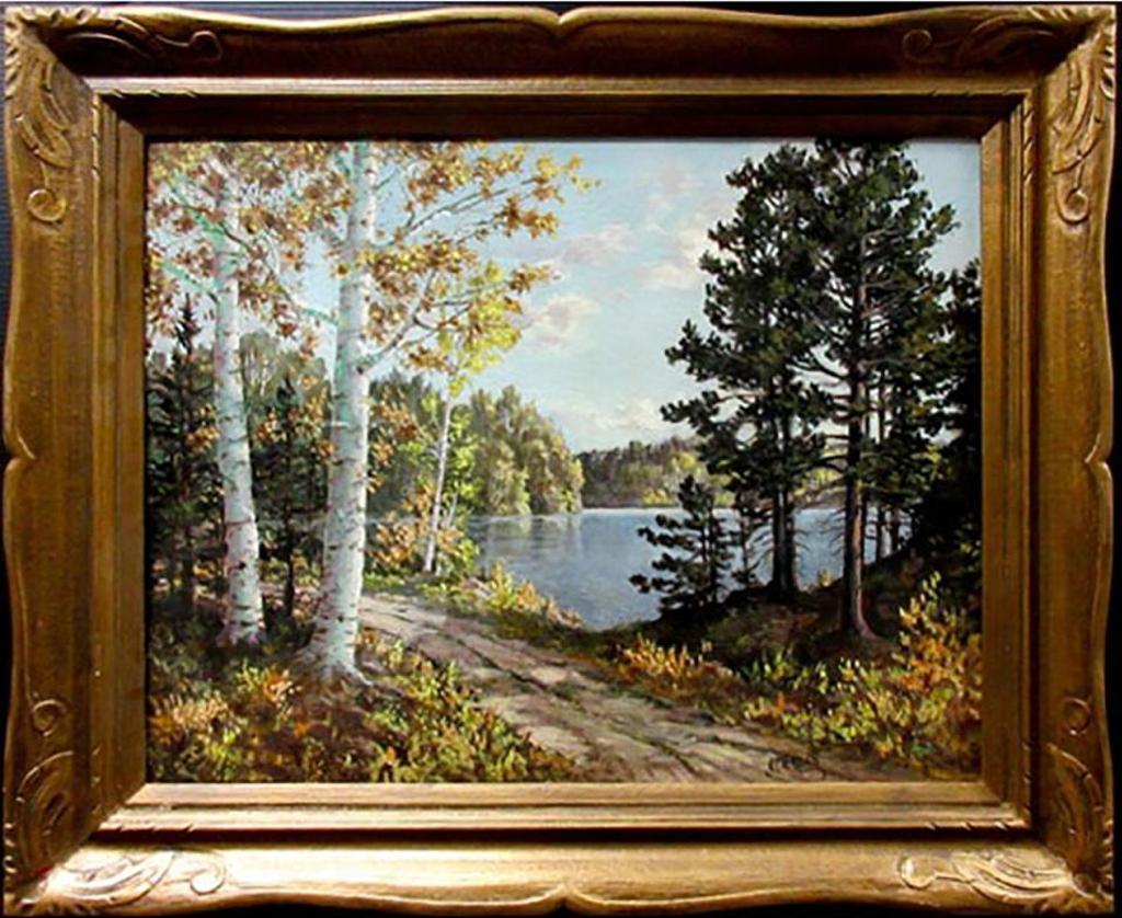 Otto Planding (1887-1964) - Fall Lake Scene