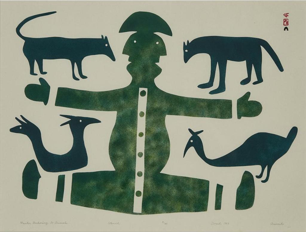 Anirnik Oshuitoq (1902-1983) - Hunter Beckoning To Animals
