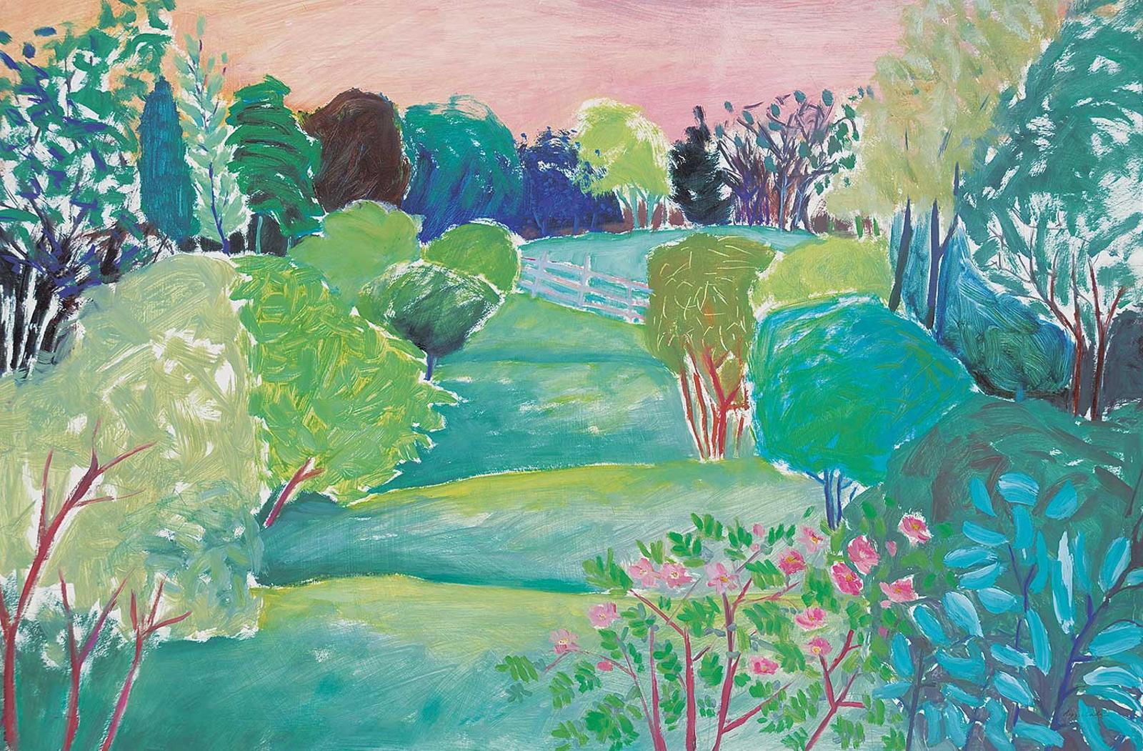 Lynn Malin (1943) - Untitled - Saskatoon Bushes
