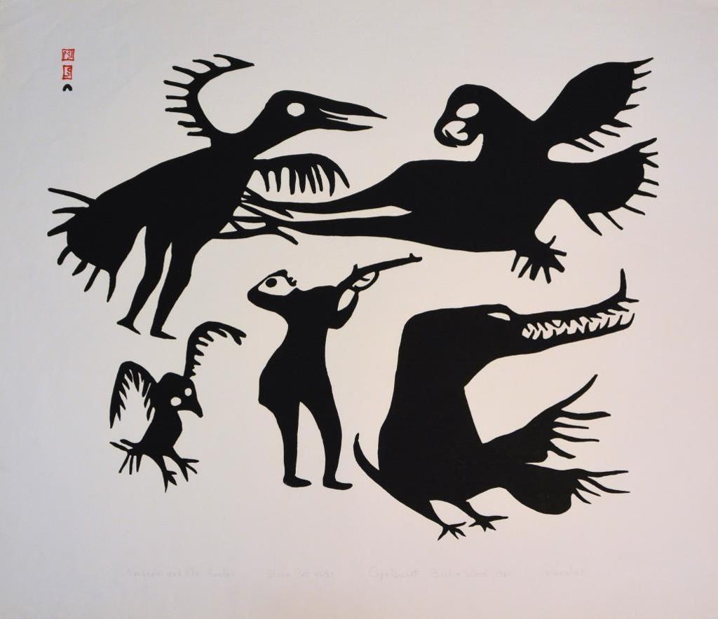Kiakshuk (1886-1966) - Lukta Qiatsuq, CAPE DORSET, 1928-2004,  m