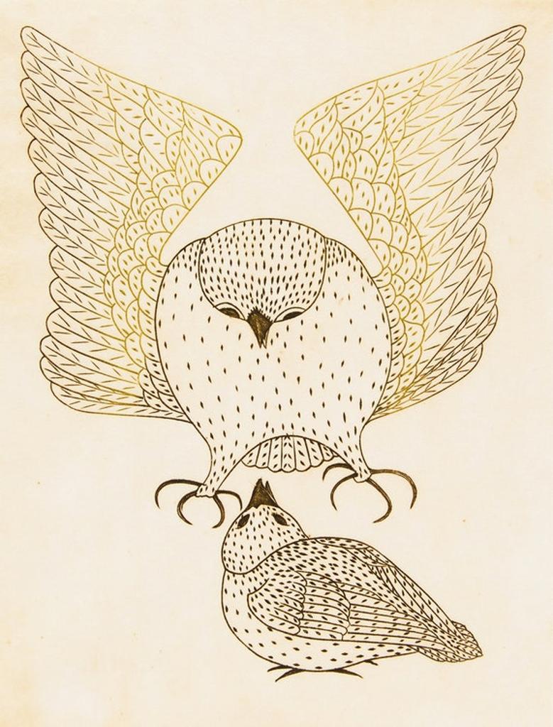 Kananginak Pootoogook (1935-2010) - Opik and Kopineuva