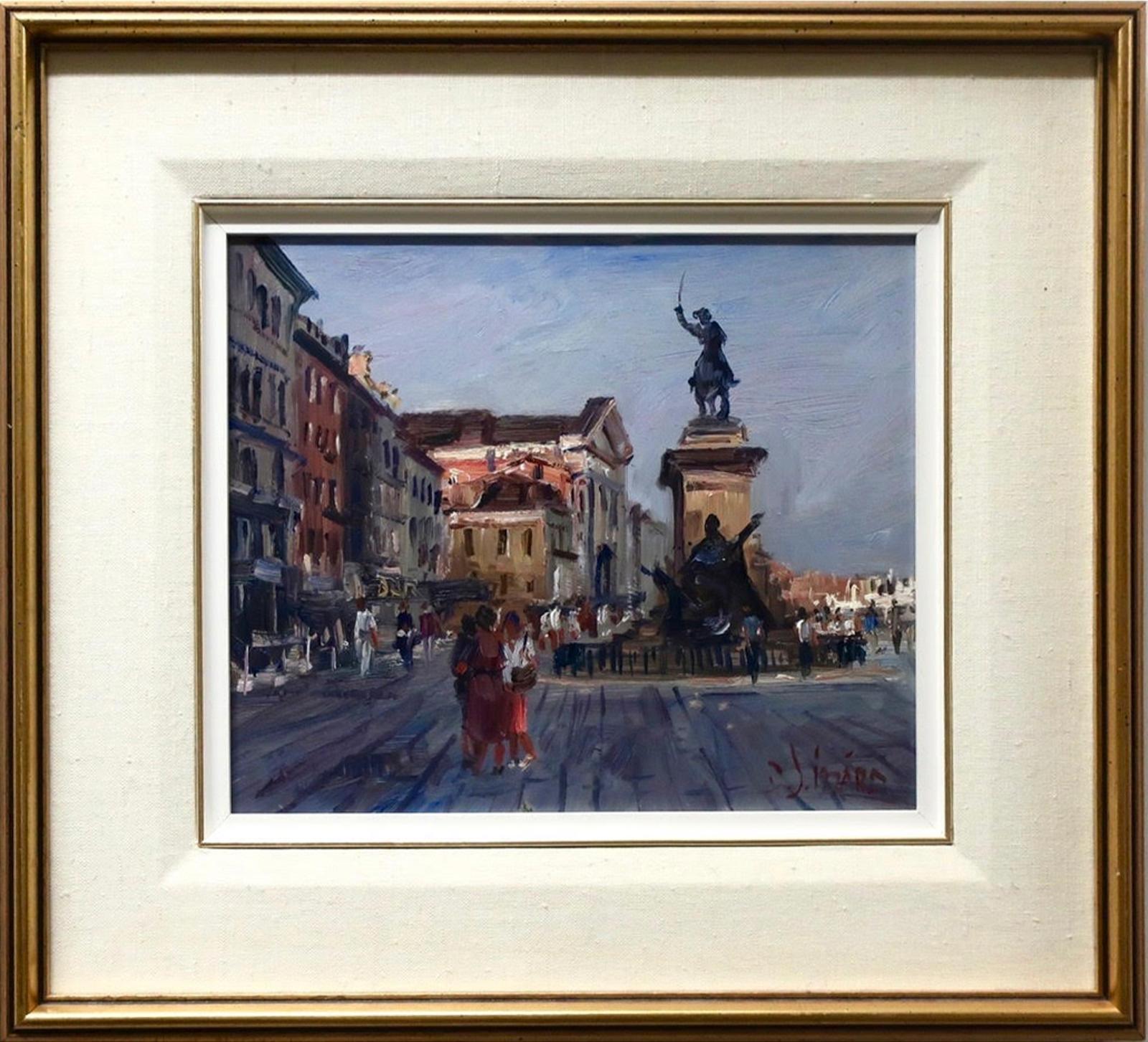 Daniel J. Izzard (1923-2007) - On The Promenade, Venice