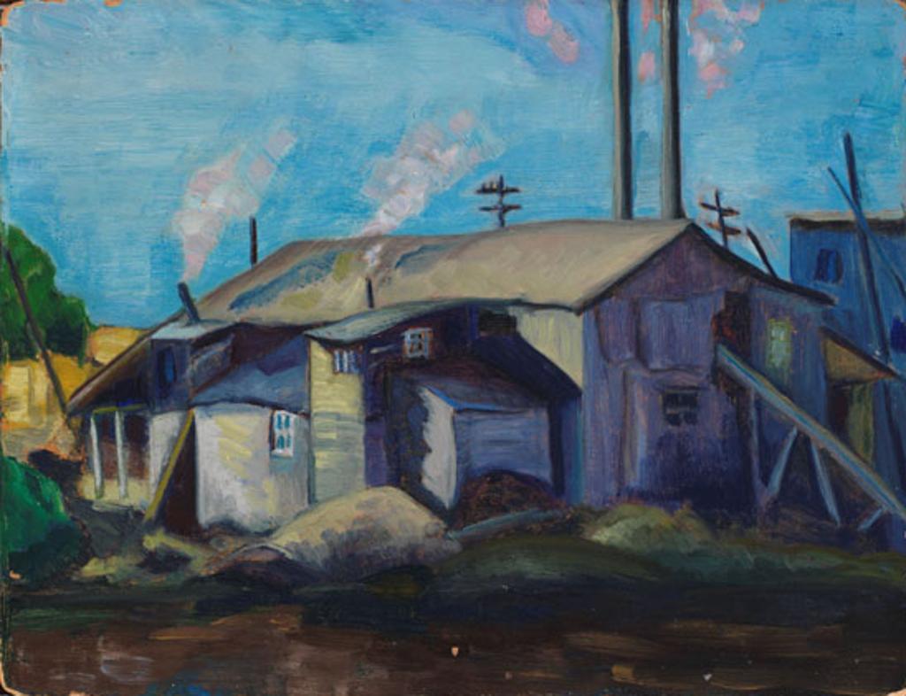 Bess Larkin Housser Harris (1890-1969) - House with Chimneys
