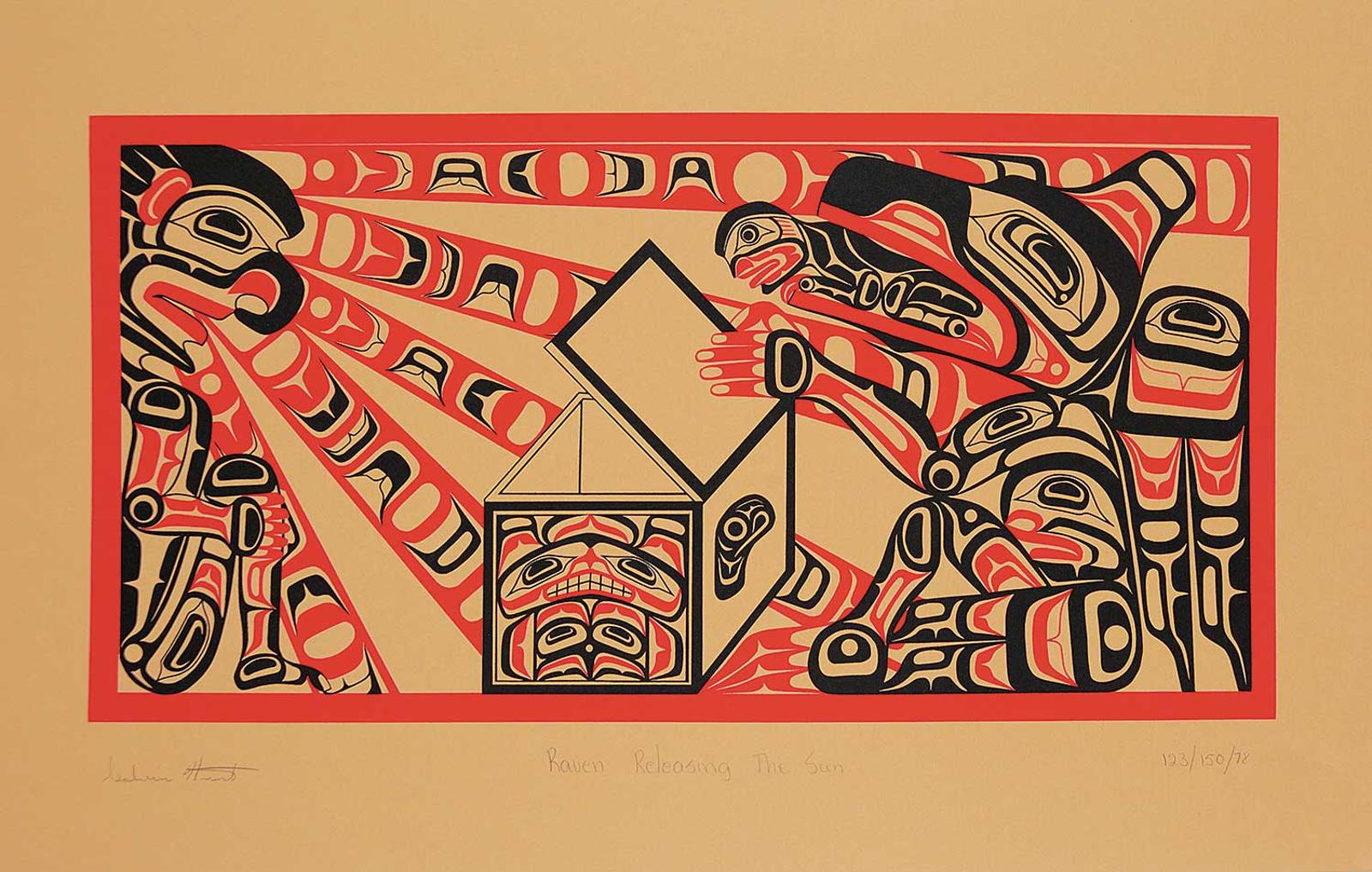 Calvin Hunt (1956) - Raven Releasing the Sun  #123/150