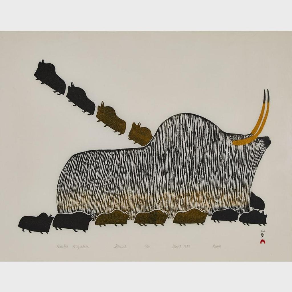 Pudlo Pudlat (1916-1992) - Muskox Migration