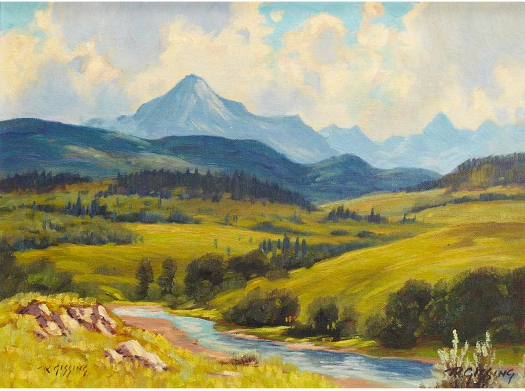 Roland Gissing (1895-1967) - On Pincher Creek, 1966