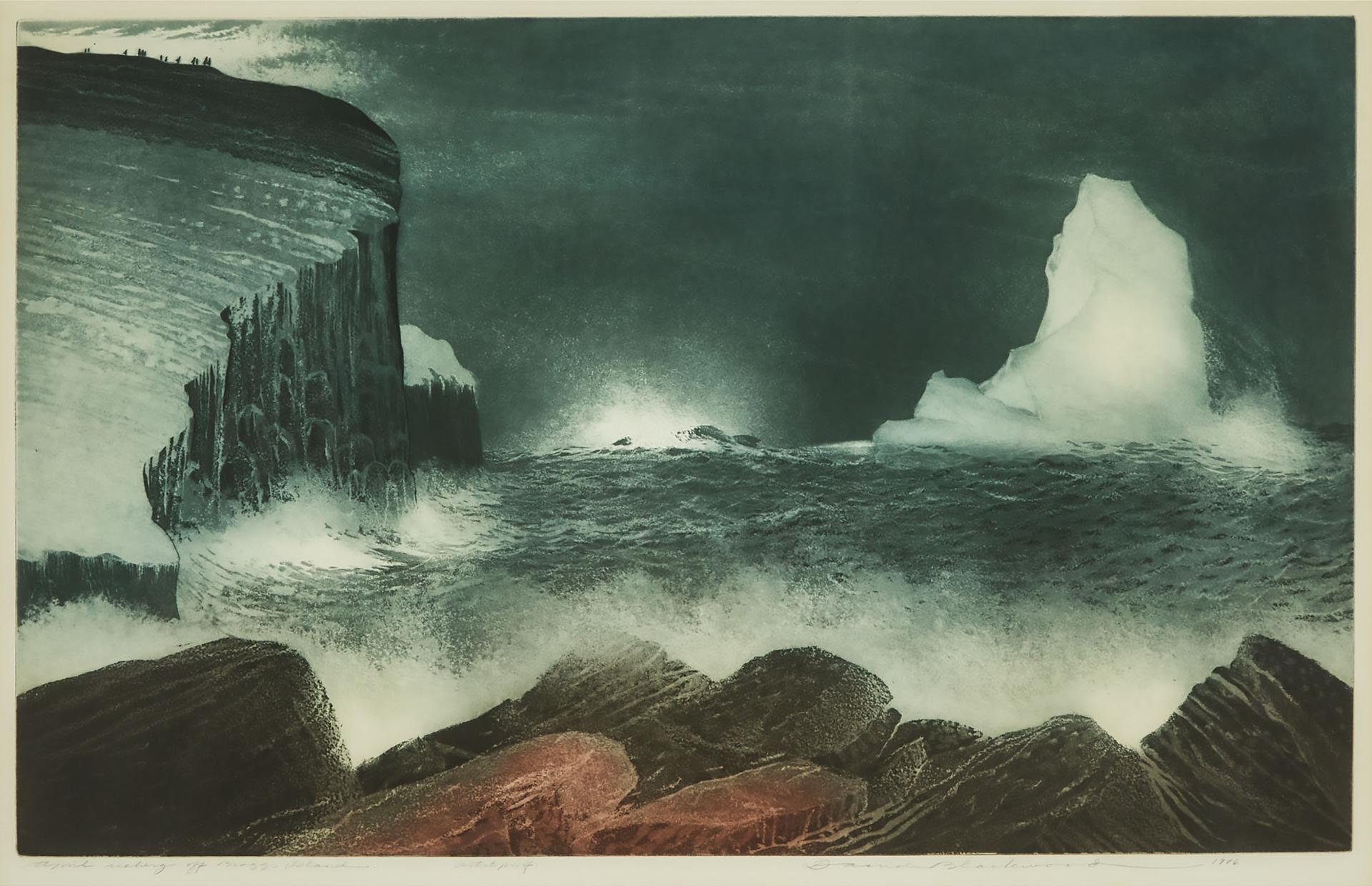 David Lloyd Blackwood (1941-2022) - April Iceberg Off Bragg's Island, 1976