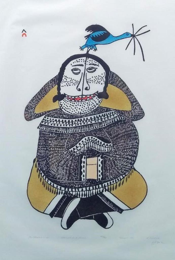 Pitseolak Ashoona (1904-1983) - The Shamans Wife, 1980