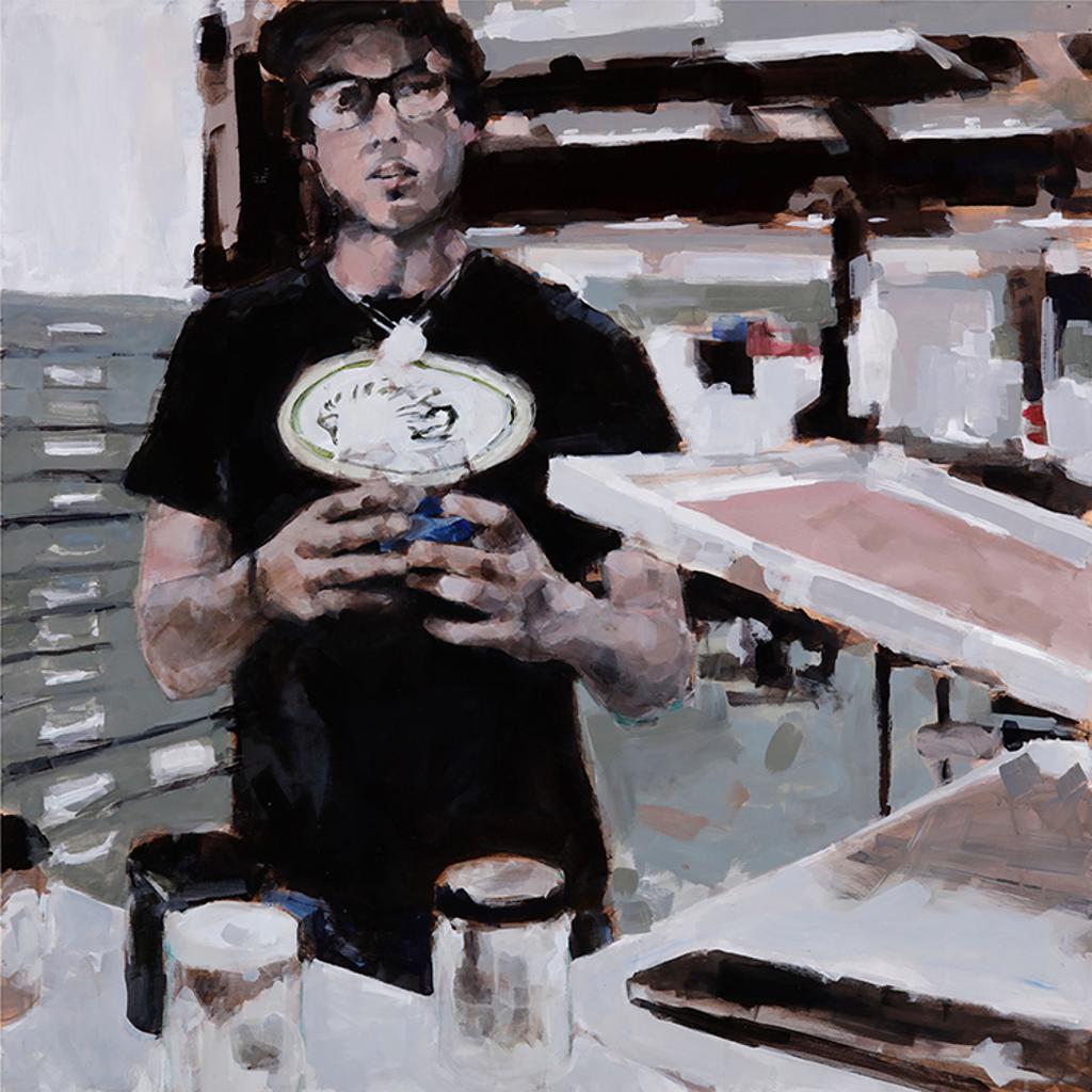 Bruce Emmett - Portrait of Les Ramsay
