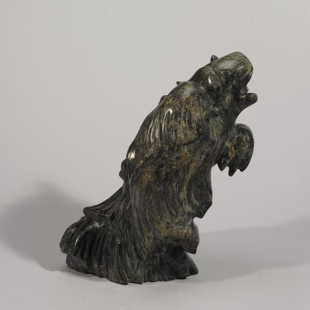Kananginak Pootoogook (1935-2010) - Rearing Musk Ox