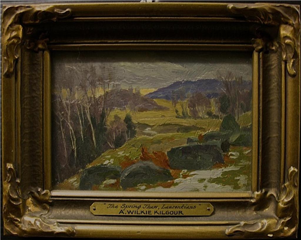 Andrew Wilkie Kilgour (1860-1930) - The Spring Thaw, Laurentians; The Little Channel, Frasers Point, Lake St. Francis