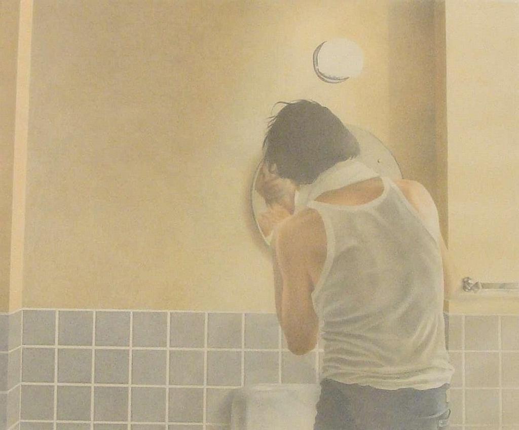 Stephen [Steve] Mennie (1945) - UNTITLED- SHAVING