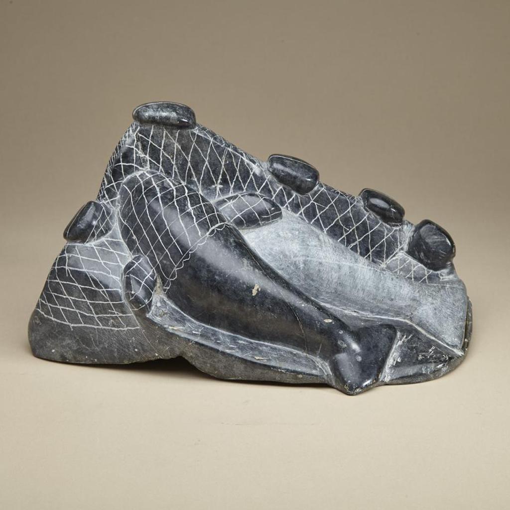 Davidialuk Alasua Amittu (1910-1976) - Whale Caught In A Net