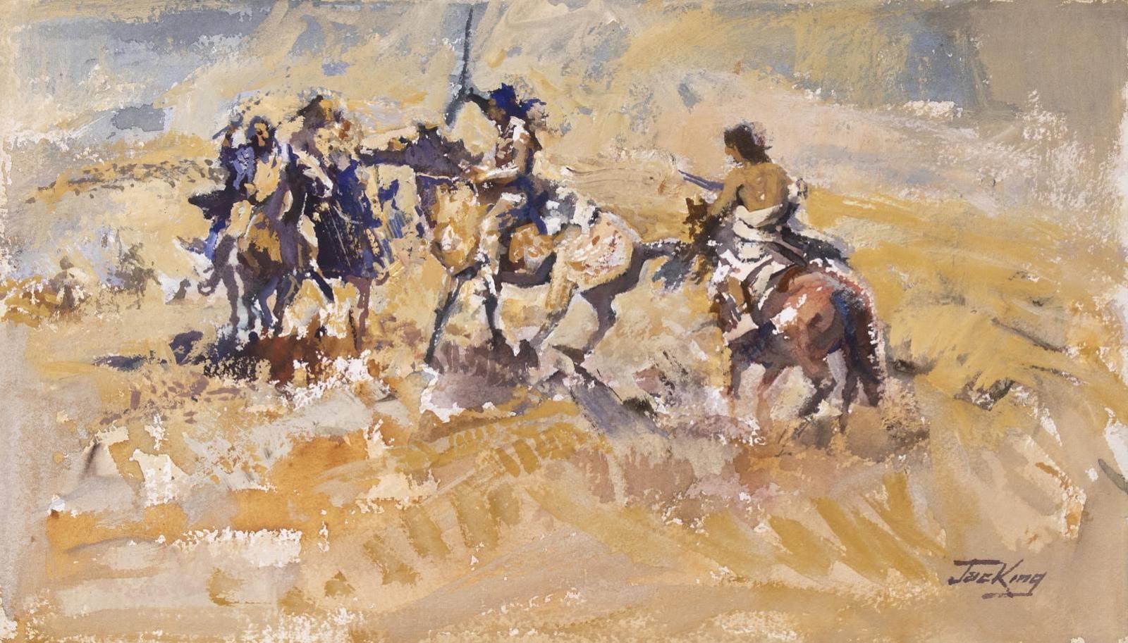 Jack [Jac] Elmo King (1920-1998) - Native American Riding Party