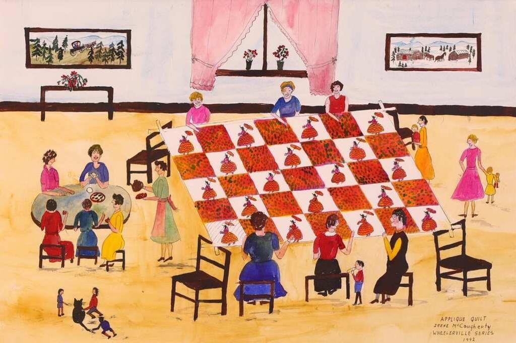 Irene E. McCaugherty (1914-1996) - Applique Quilt (Wheelerville Series); 1992