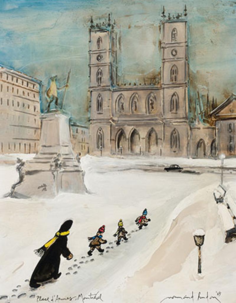 Normand Hudon (1929-1997) - Place d'Armes, Montréal